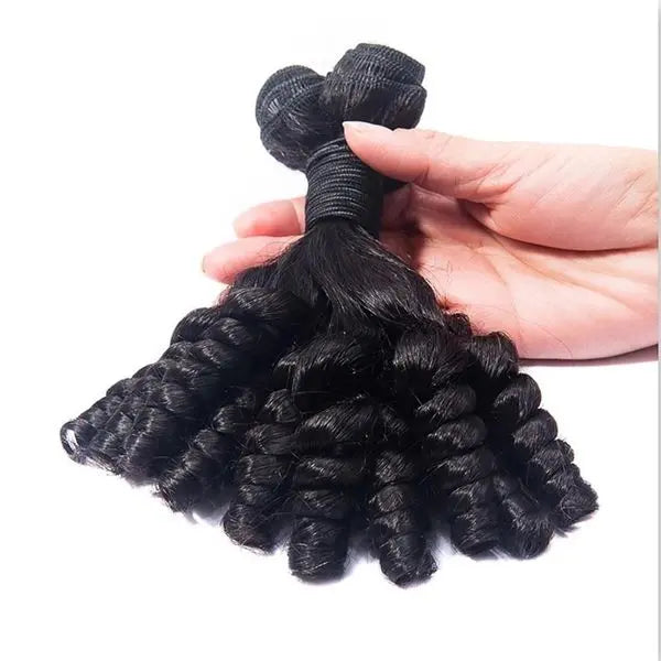 10A Grade Brazilian 3/4 Funmi Hair Human Hair bundles with 4x4 Closure Cerise Alfie