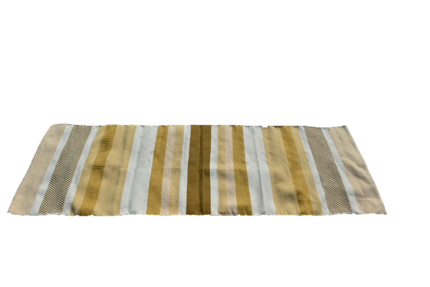 Handwoven cotton Floor Yoga Meditation Prayer Rug Alabaster