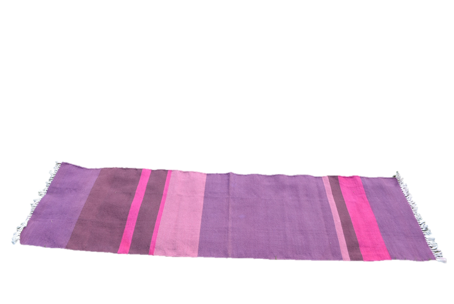 Handwoven cotton Floor Yoga Meditation Prayer Rug Alabaster