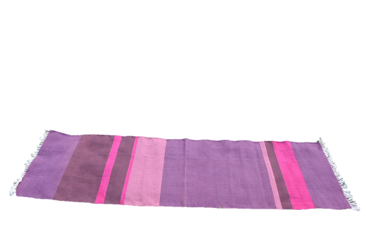 Handwoven cotton Floor Yoga Meditation Prayer Rug Alabaster