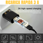 3-in-1 Nylon Braided 4FT 3A Charging Cable (8Pin, Type-C, Micro USB) Fuchsia Electra