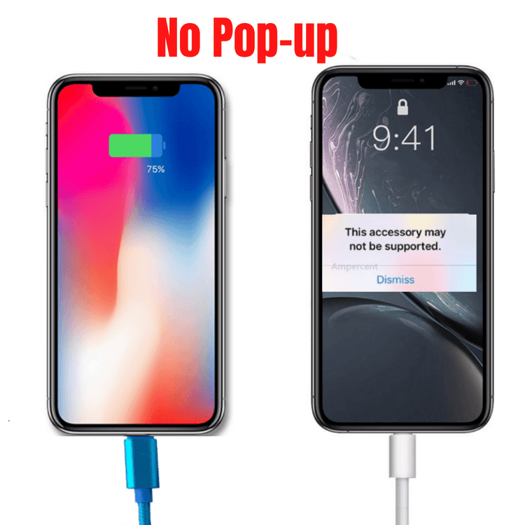 PBG 10FT Nylon Woven Zebra Pattern Fast Charging Cable for iPhone and Fuchsia Electra