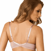 Semi Sheer Lace Underwire Bra Lisca Vivian Red Lime Lucy