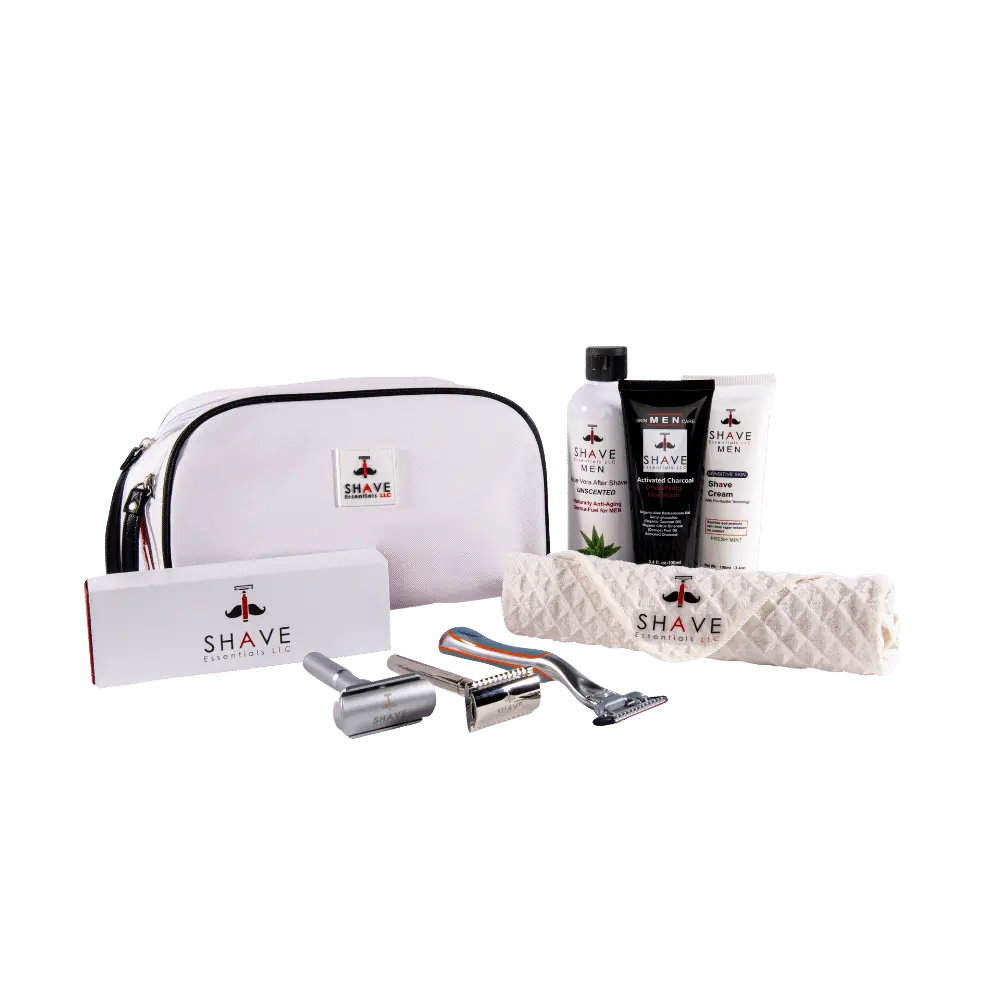 Complete Grooming Kit for Men | Shave Essentials Premium Set Magenta Prometheus