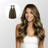 Caramel Blonde Balayage (1A/1A+3Q+9C) Flat Tip Hair Extensions (50g - Ivory Blackhaw