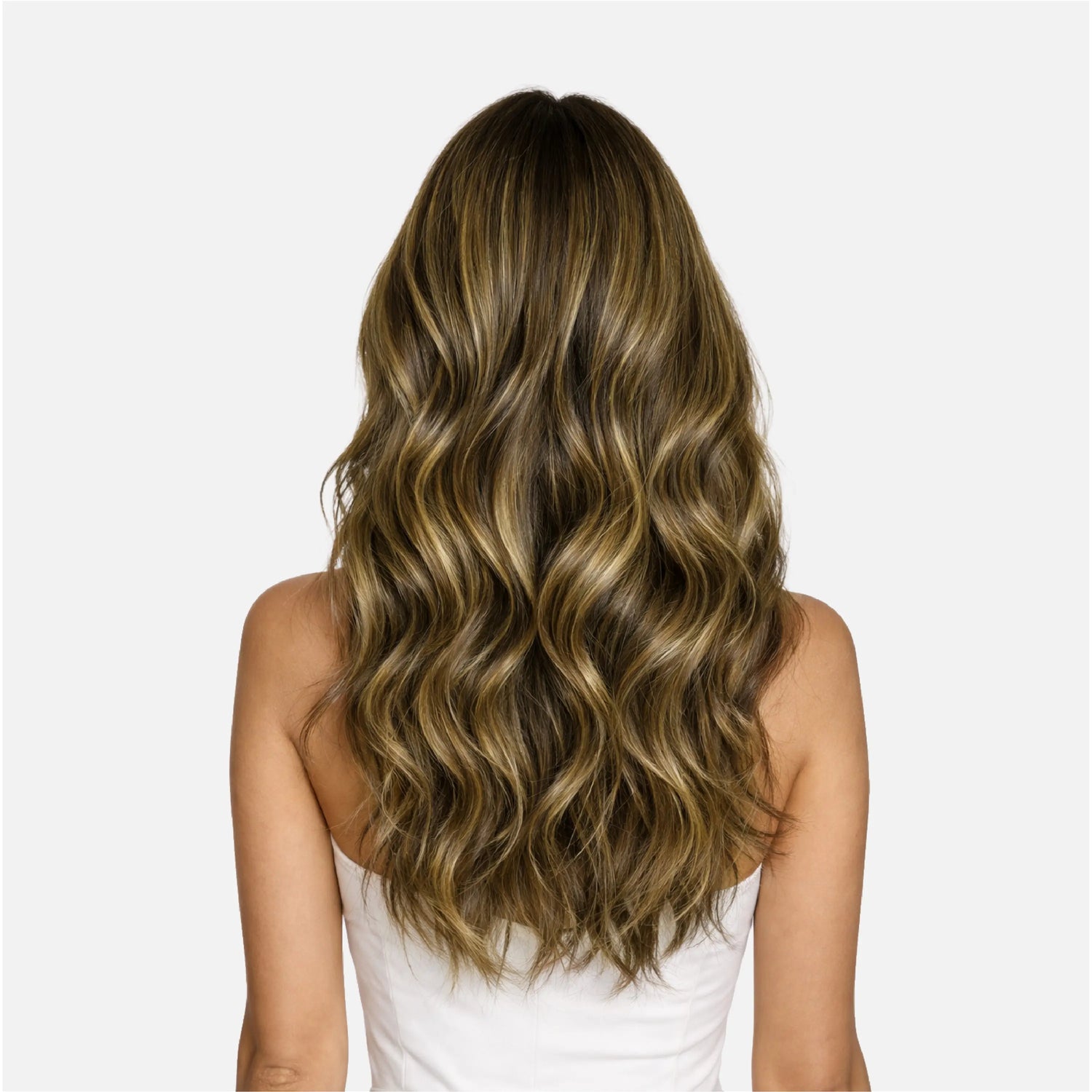 Caramel Blonde Balayage (1A/1A+3Q+9C) Flat Tip Hair Extensions (50g - Ivory Blackhaw