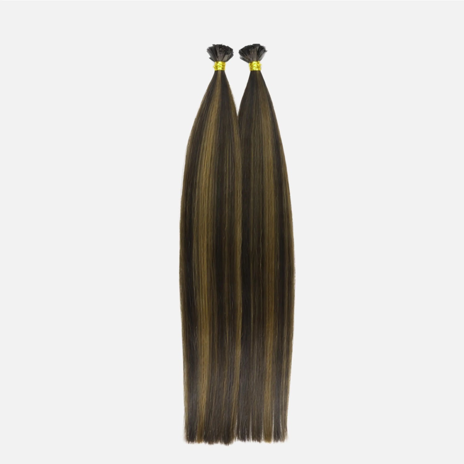 Caramel Blonde Balayage (1A/1A+3Q+9C) Flat Tip Hair Extensions (50g - Ivory Blackhaw