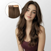Chocolate Brown (2Q) Tape-In Hair Extensions (50g - 100g) Ivory Blackhaw