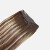 Honey Blonde Balayage (1A/1A+4Q) Halo Hair Extensions (75g-120g) Ivory Blackhaw