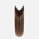Honey Blonde Balayage (1A/1A+4Q) Halo Hair Extensions (75g-120g) Ivory Blackhaw