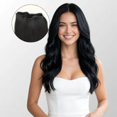 Jet Black (1) Genius Weft Hair Extensions (50g - 100g) Ivory Blackhaw