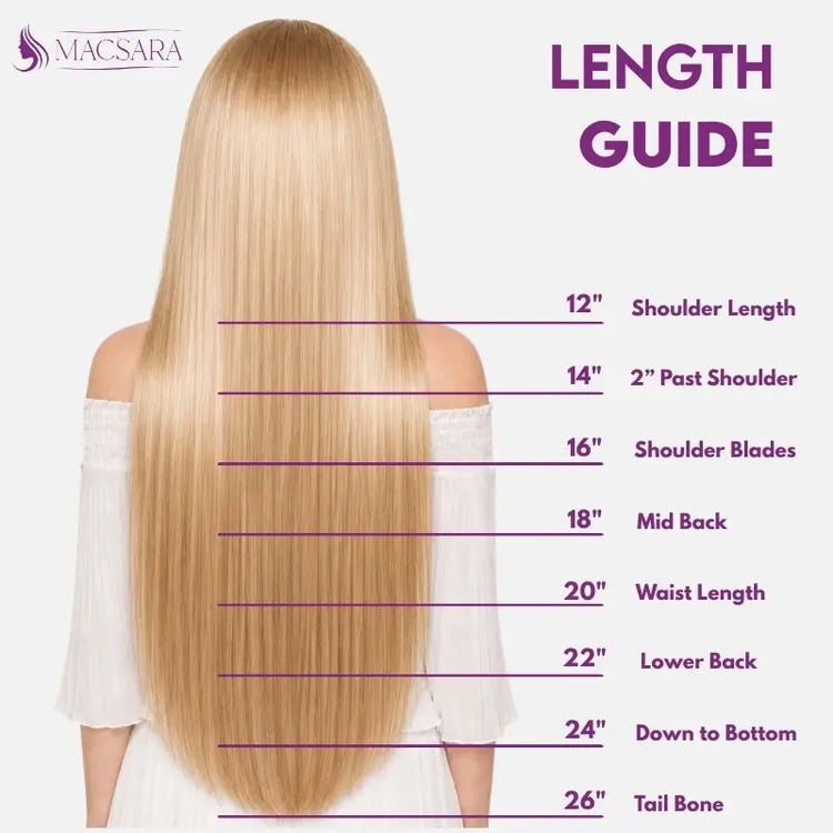 Dirty Blonde Highlights (5Q+22) Classic Clip-In Hair Extensions Ivory Blackhaw