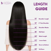 Natural Black (1B) Halo Hair Extensions (100g-120g) Ivory Blackhaw