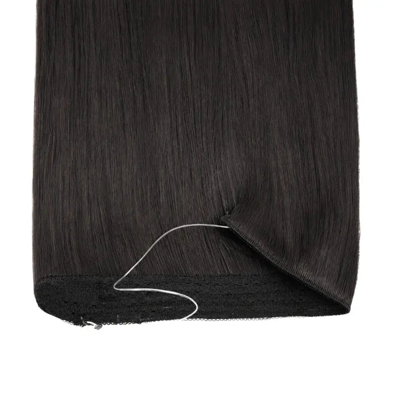 Natural Black (1B) Halo Hair Extensions (100g-120g) Ivory Blackhaw