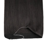 Natural Black (1B) Halo Hair Extensions (100g-120g) Ivory Blackhaw
