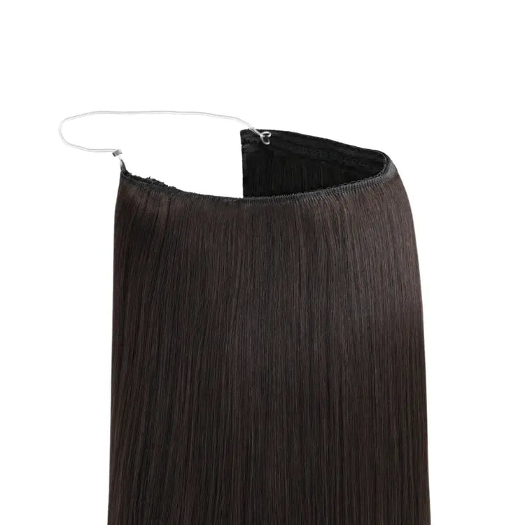 Natural Black (1B) Halo Hair Extensions (100g-120g) Ivory Blackhaw