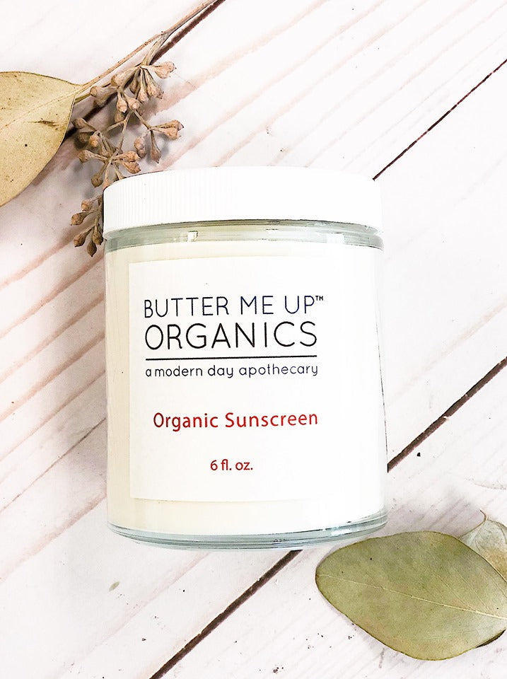 Natural Organic Suns  Block/ Safe Protection/ Non-Nano Zinc Oxide / White Smokey