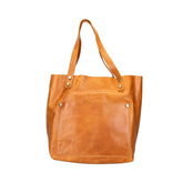 Sac à main en cuir Alpine femme avec bandoulière, doublure douce, disponible en taille M et L.
