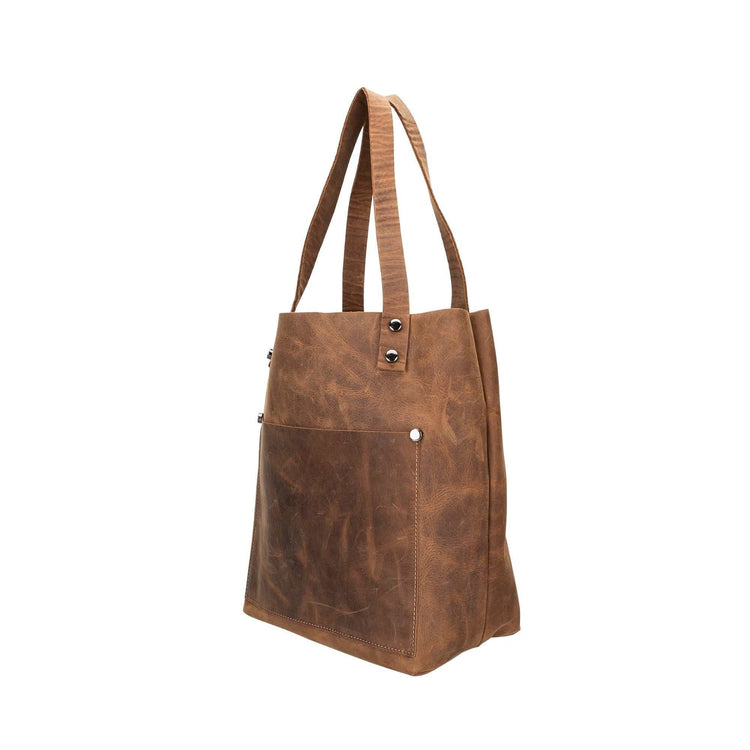 Alpine Leather Crossbody Handbag (Tote Bag) for Women Chocolate Crius