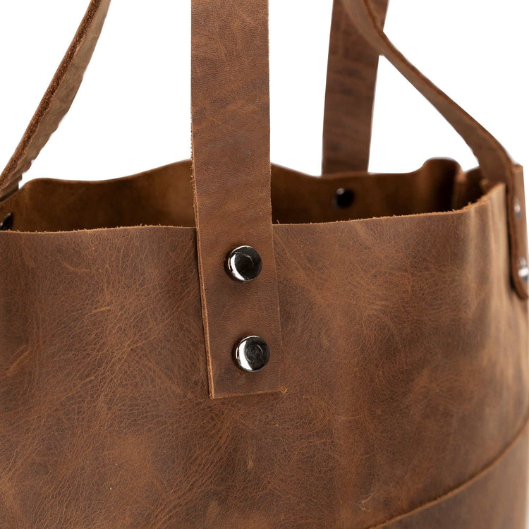Alpine Leather Crossbody Handbag (Tote Bag) for Women Chocolate Crius