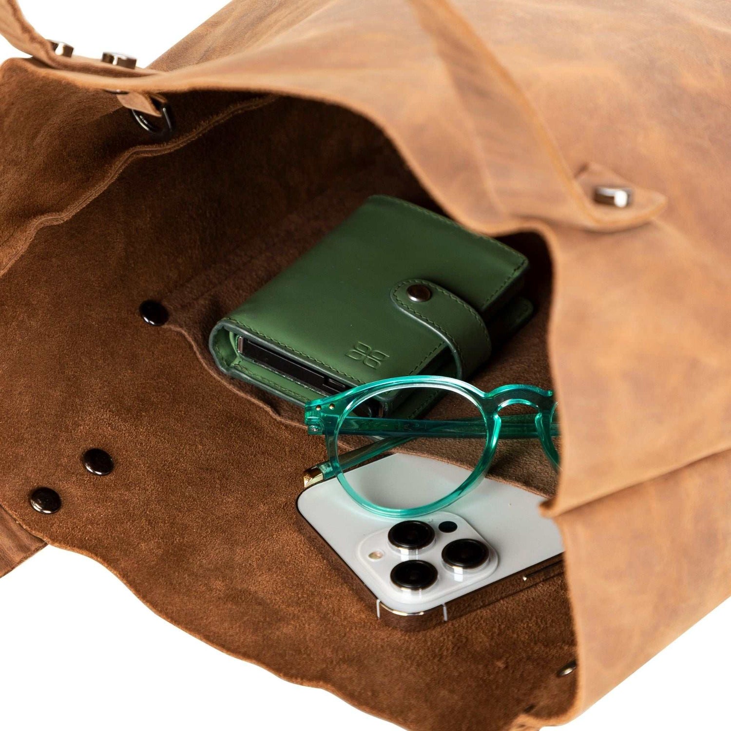 Alpine Leather Crossbody Handbag (Tote Bag) for Women Chocolate Crius