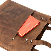 Alpine Leather Crossbody Handbag (Tote Bag) for Women Chocolate Crius