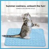 Pet Summer Ice Silk Cooling Pad, Large Medium Small Dogs Cats, Breathable Non-Slip Bite-Resistant Easy Wash, Universal Pet Mat Khamik Shop Online