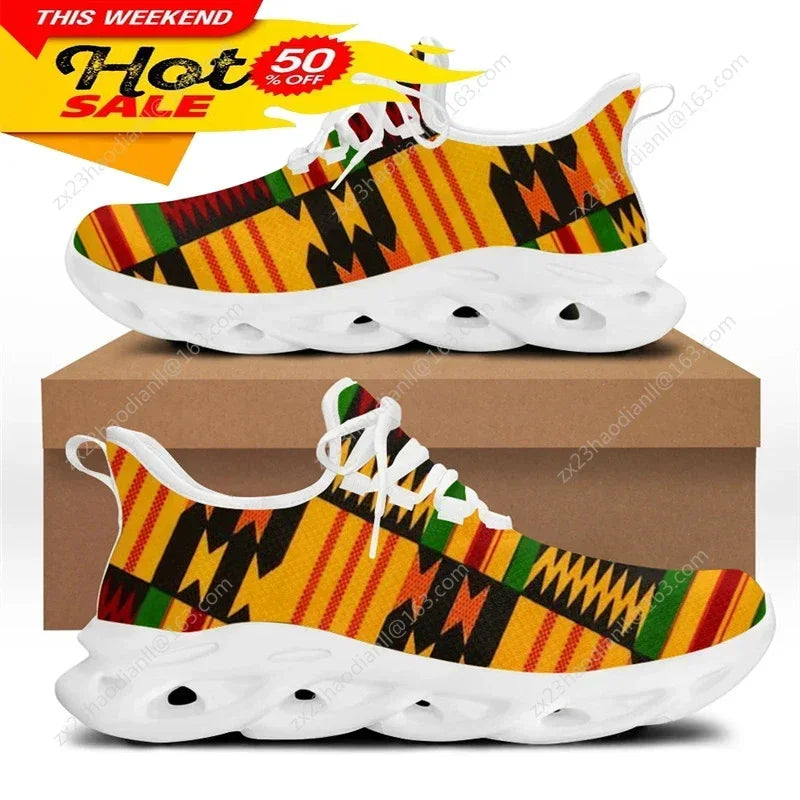 African Ethnic Tribal Pattern Sneaker for Male  New Men&