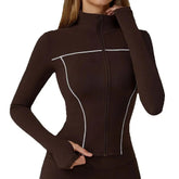 Yoga Clothes Women Sport Jacket Running Long Sleeve Shirt Sports Jackets Top Workout Coat Gym Training Clothing Workout Yoga Top Khamik Shop Online