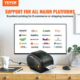 Thermal Label Printer, 300DPI for 4x6 Mailing Packages, Wireless Sapphire Castor