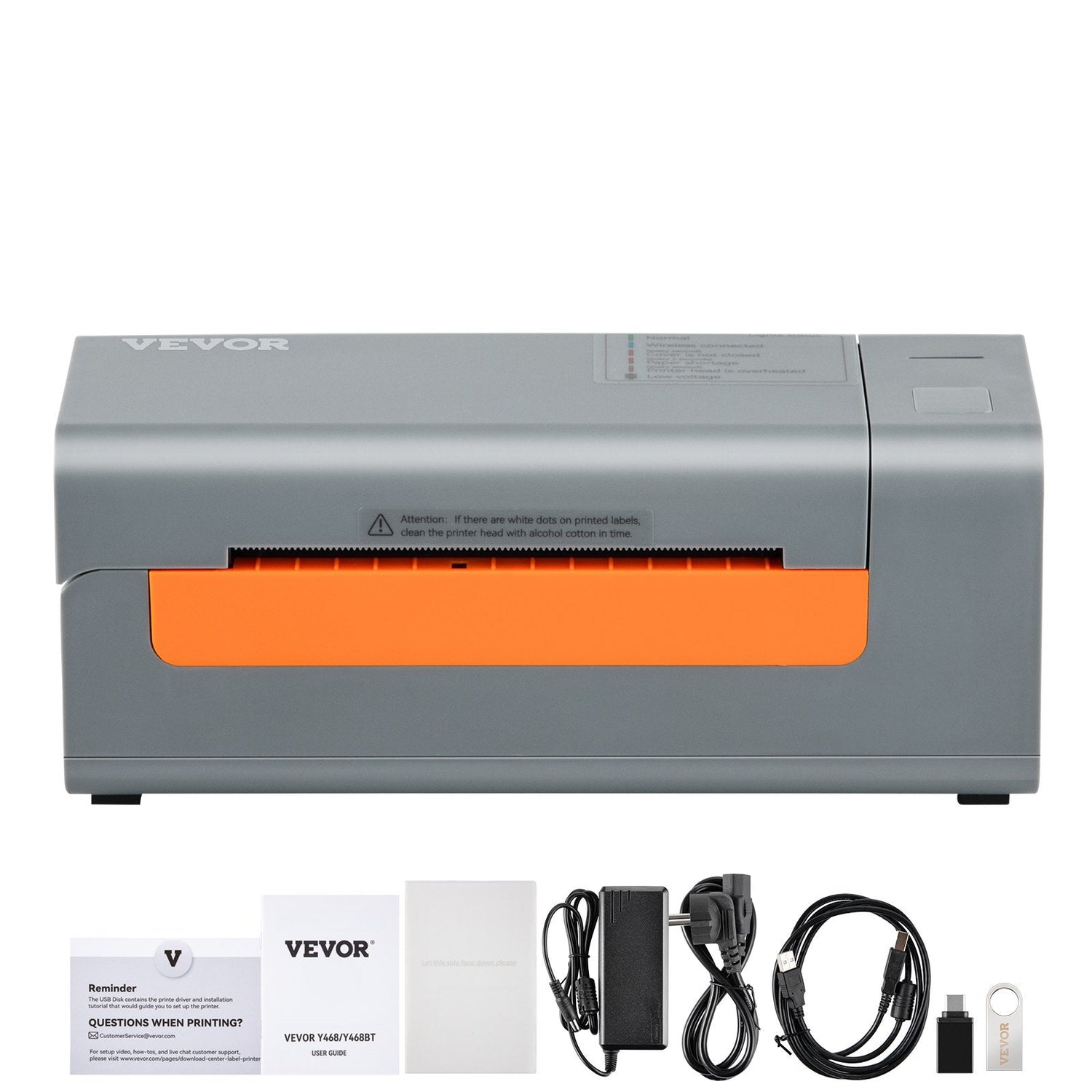 Thermal Label Printer, 203DPI 60pcs/min for 4x6 Mailing Packages, USB Sapphire Castor