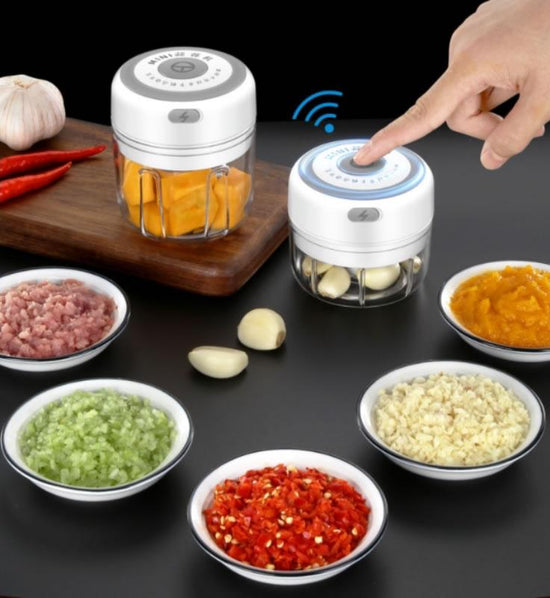 Quick Chop Powered Herbs,Veggie Chopper And Salsa Maker Salmon Lucky