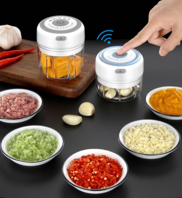 Quick Chop Powered Herbs,Veggie Chopper And Salsa Maker Salmon Lucky