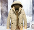 Mens Hooded Military Style Coat Yellow Pandora