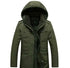 Mens Hooded Military Style Coat Yellow Pandora