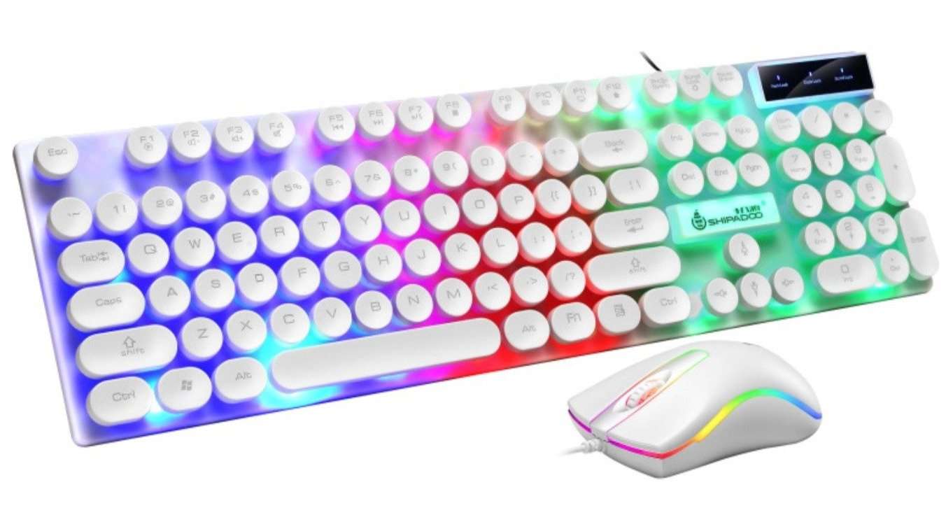 Ninja Dragons Z9i USB Wired Light Up Gaming Keyboard and Mouse Set – Mobile and Laptop Accessories Yellow Pandora