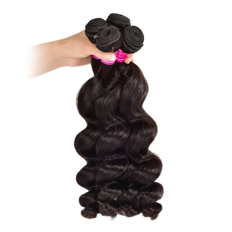 Wholesale Brazilian Loose Wave 5/6/10/12 Bundles 10A Grade Human Hair Cerise Alfie