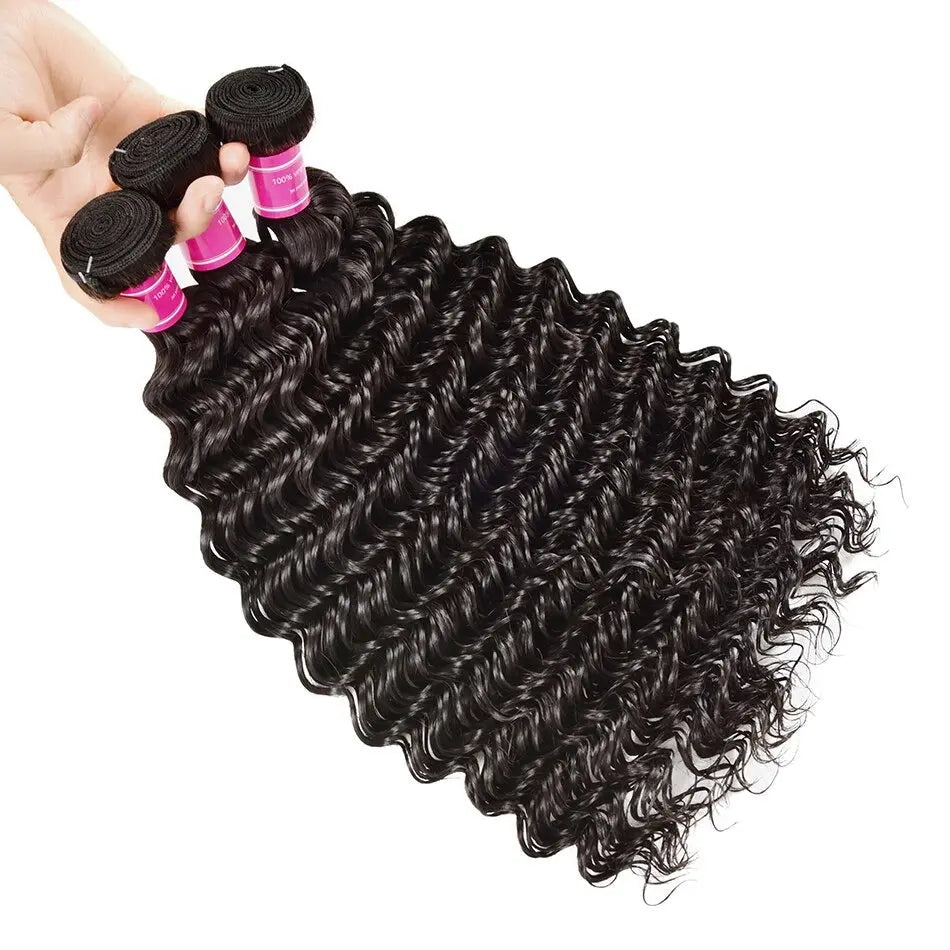 Wholesale Peruvian Deep Wave 5/6/10/12 Bundles 10A Grade Human Hair Bu Cerise Alfie