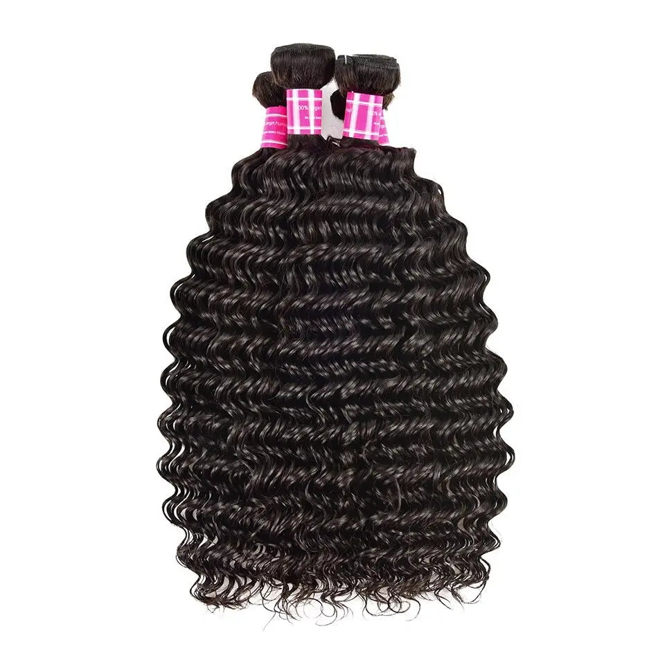 Wholesale Peruvian Deep Wave 5/6/10/12 Bundles 10A Grade Human Hair Bu Cerise Alfie