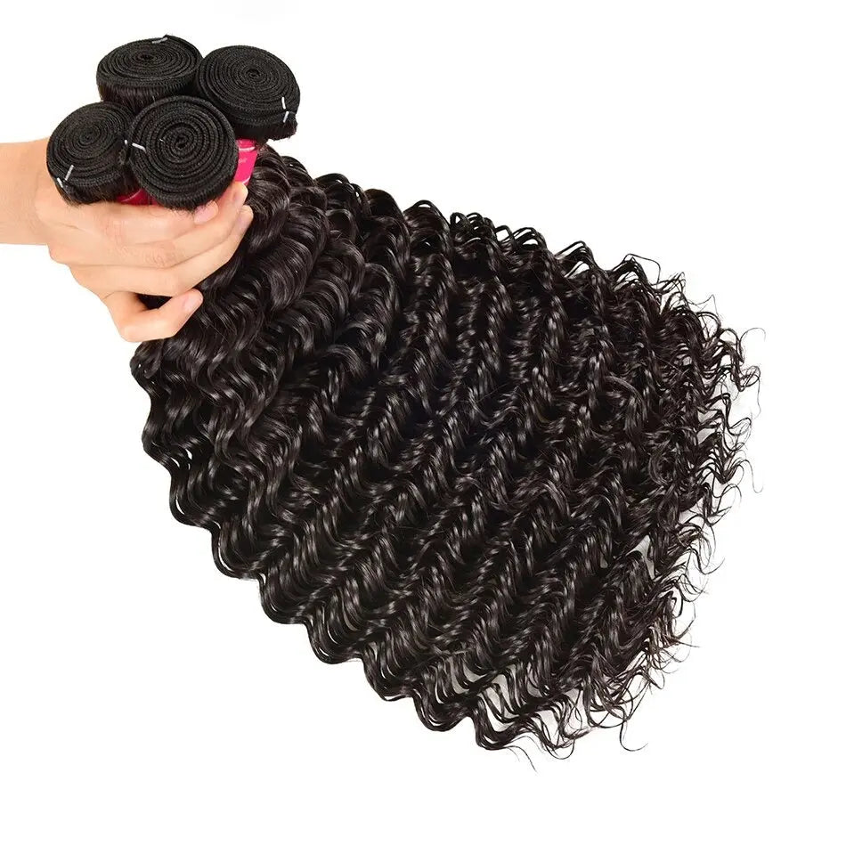 Wholesale Peruvian Deep Wave 5/6/10/12 Bundles 10A Grade Human Hair Bu Cerise Alfie