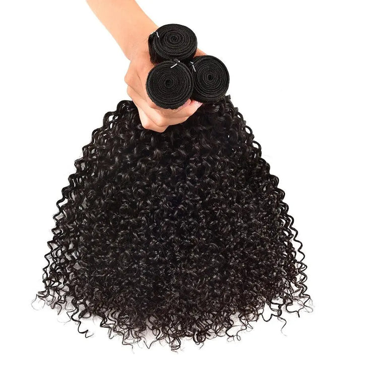 Wholesale 5/6/10/12 Bundles Brazilian Kinky Curly 10A Grade Human Hair Cerise Alfie