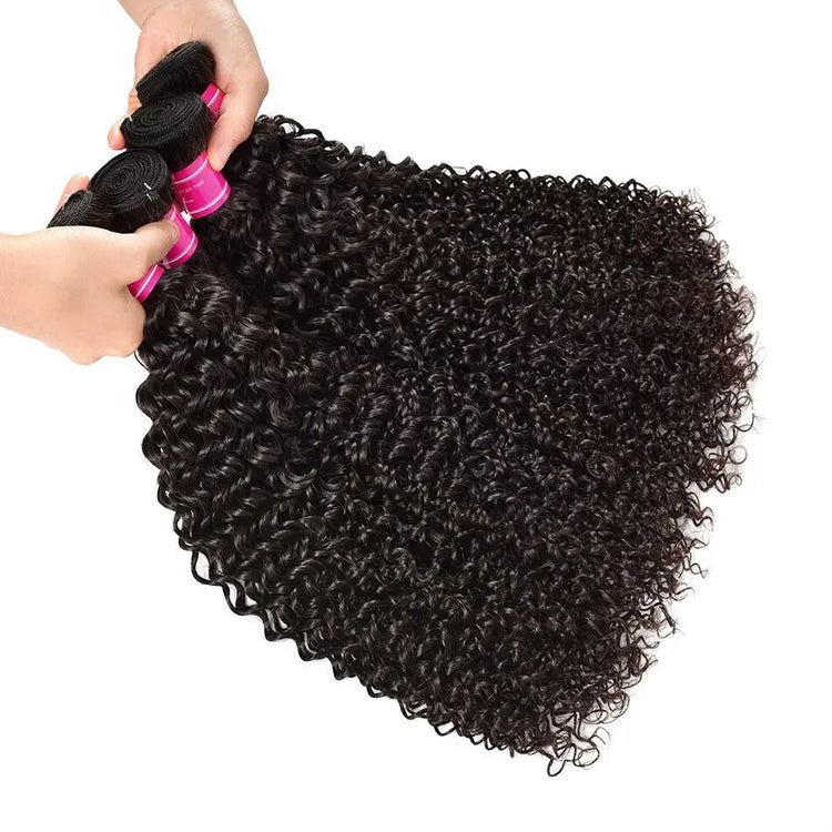 Wholesale 5/6/10/12 Bundles Brazilian Kinky Curly 10A Grade Human Hair Cerise Alfie