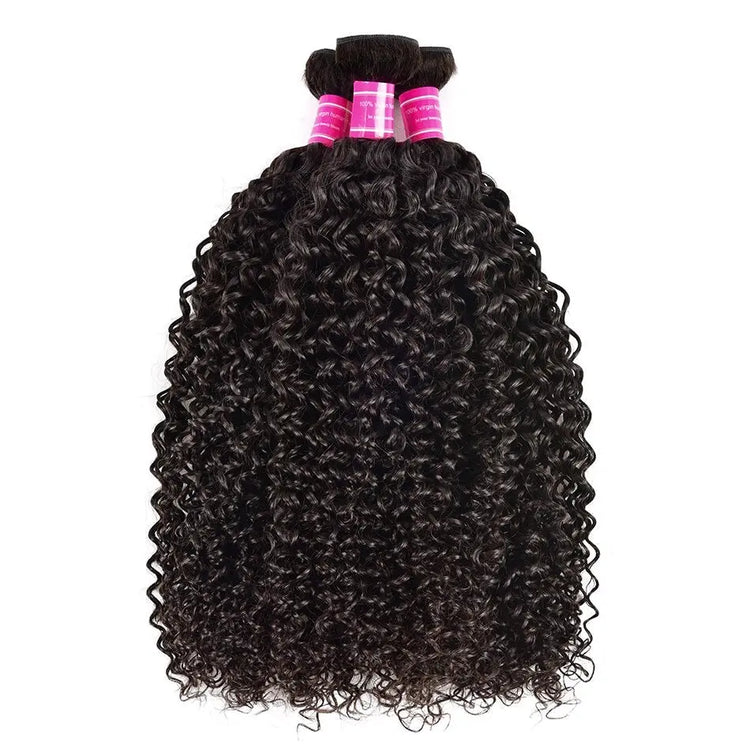 Wholesale 5/6/10/12 Bundles Brazilian Kinky Curly 10A Grade Human Hair Cerise Alfie