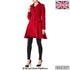 Wool Blend Fit And Flare Double Breasted Skater Coat (1102) Rose Eleusis