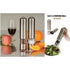 You and Me Salt or Pepper Mills With Electric Dispenser In Stainless Salmon Lucky