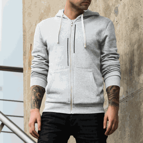 Mens Unmatched Stripes Zip Up Hoodie Yellow Pandora